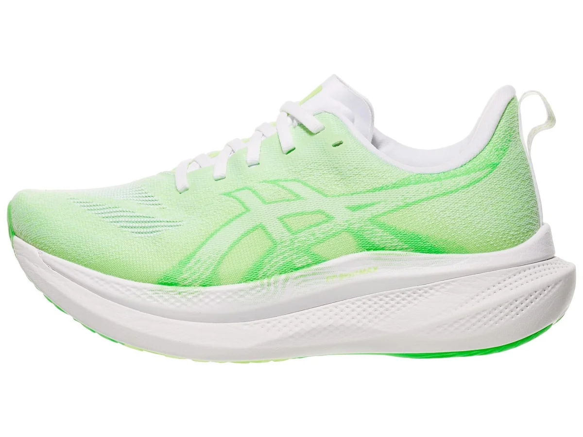 ASICS GlideRide Max 2 in White / Vital Green