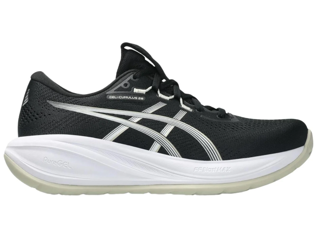 ASICS Cumulus 28 in Black / White