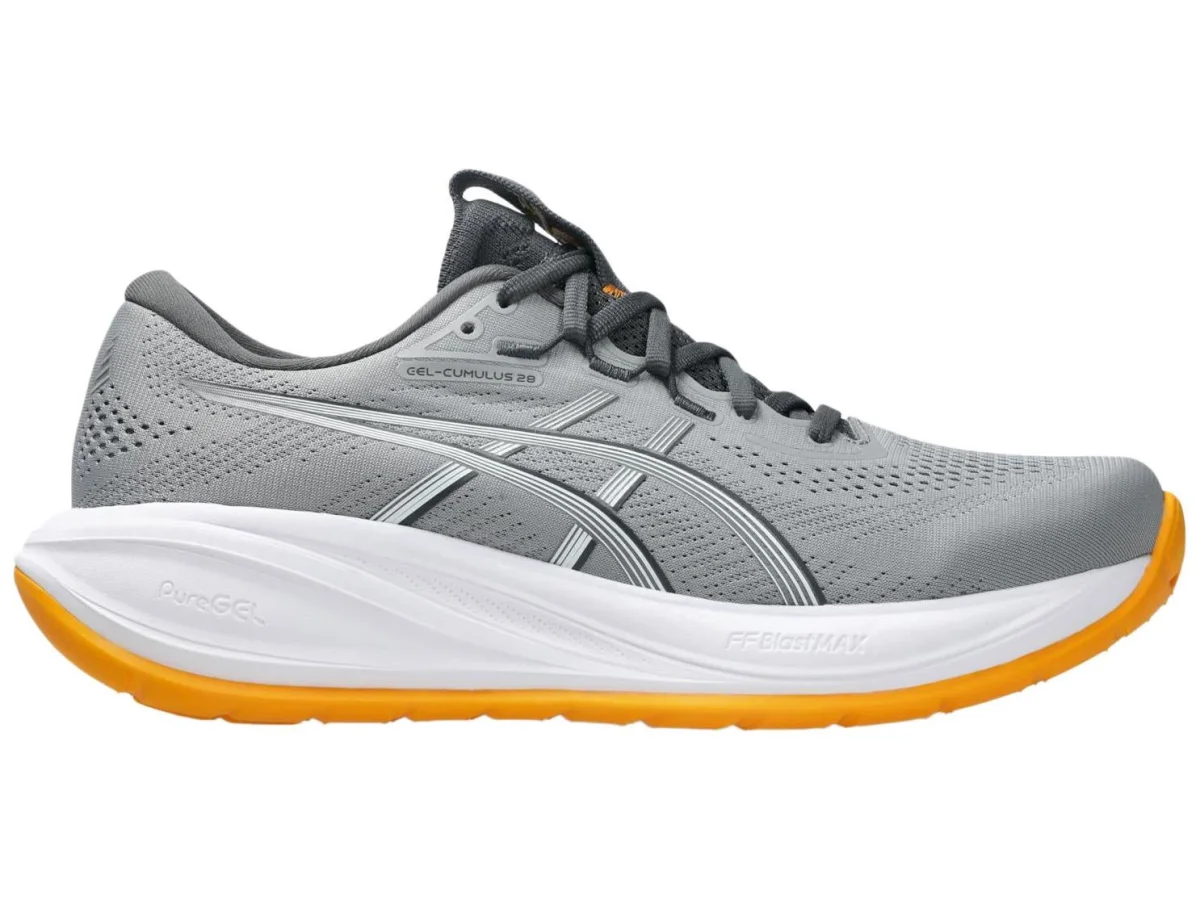 ASICS Cumulus 28 in Gravel / Arctic Blue