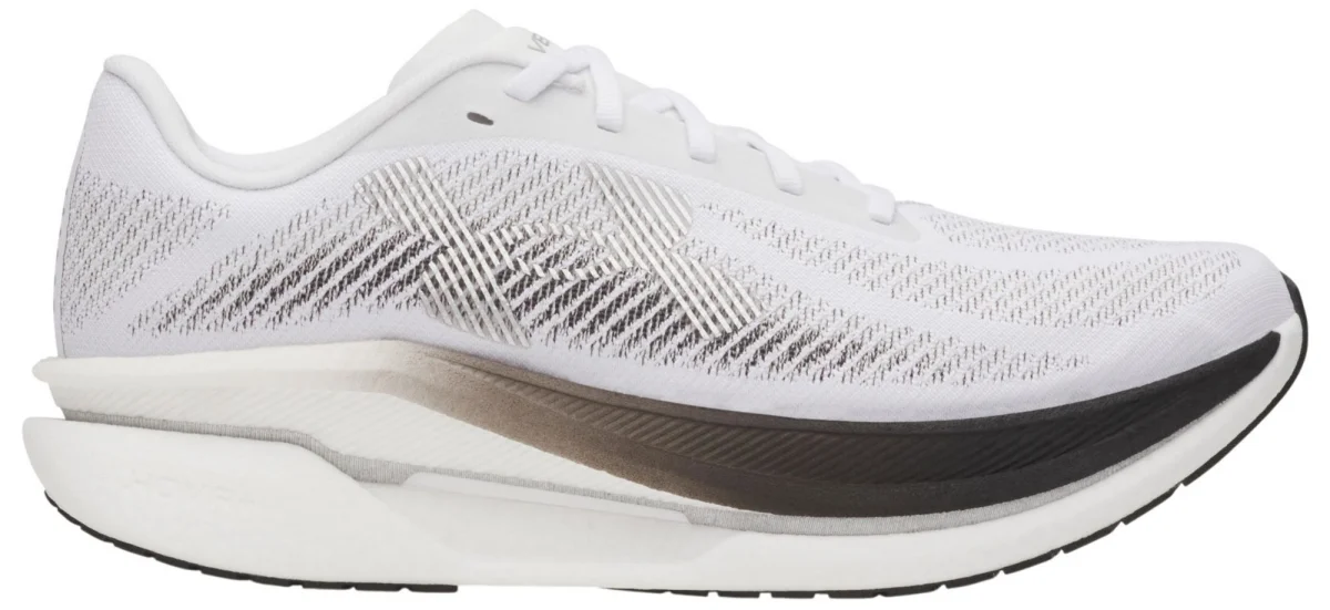 Under Armour Velociti 2 in White / Black / Metallic Silver