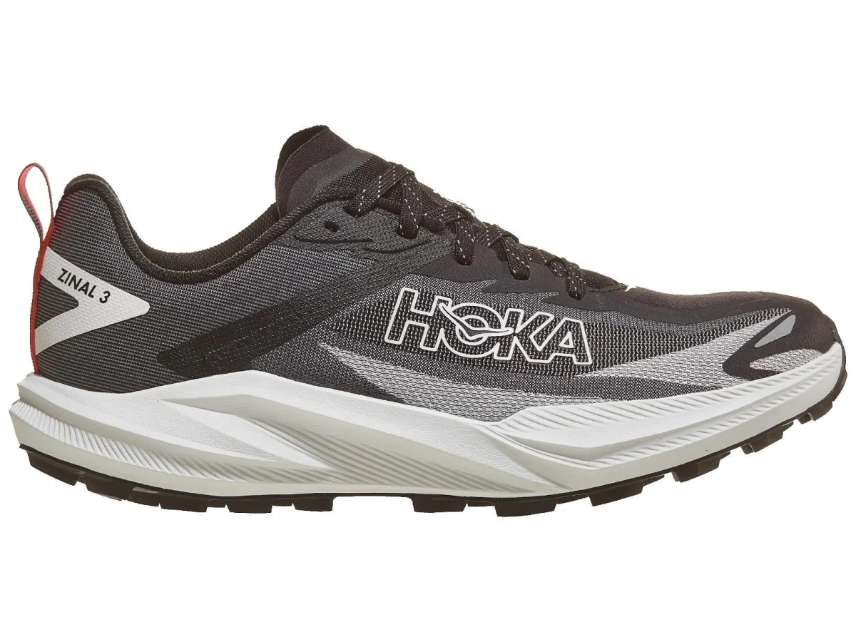 HOKA Zinal 3 in Black / White
