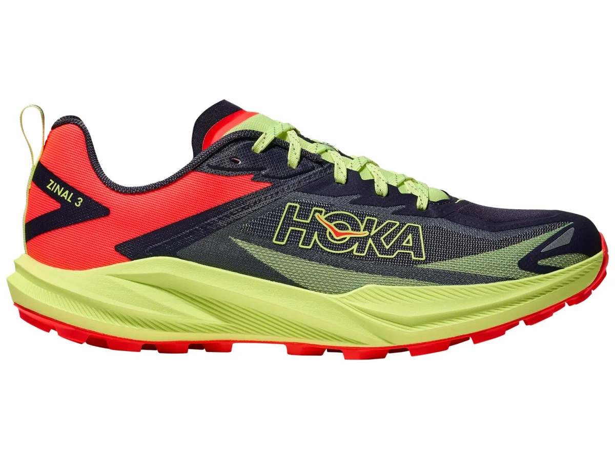 HOKA Zinal 3 in Squid Ink / Neon Yuzu