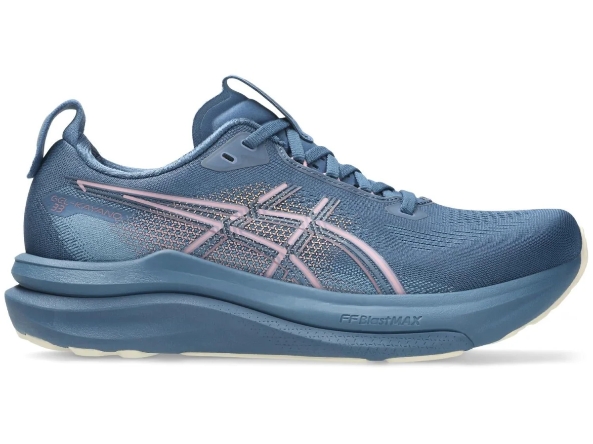 ASICS Kayano 33 in Grand Shark / Purple