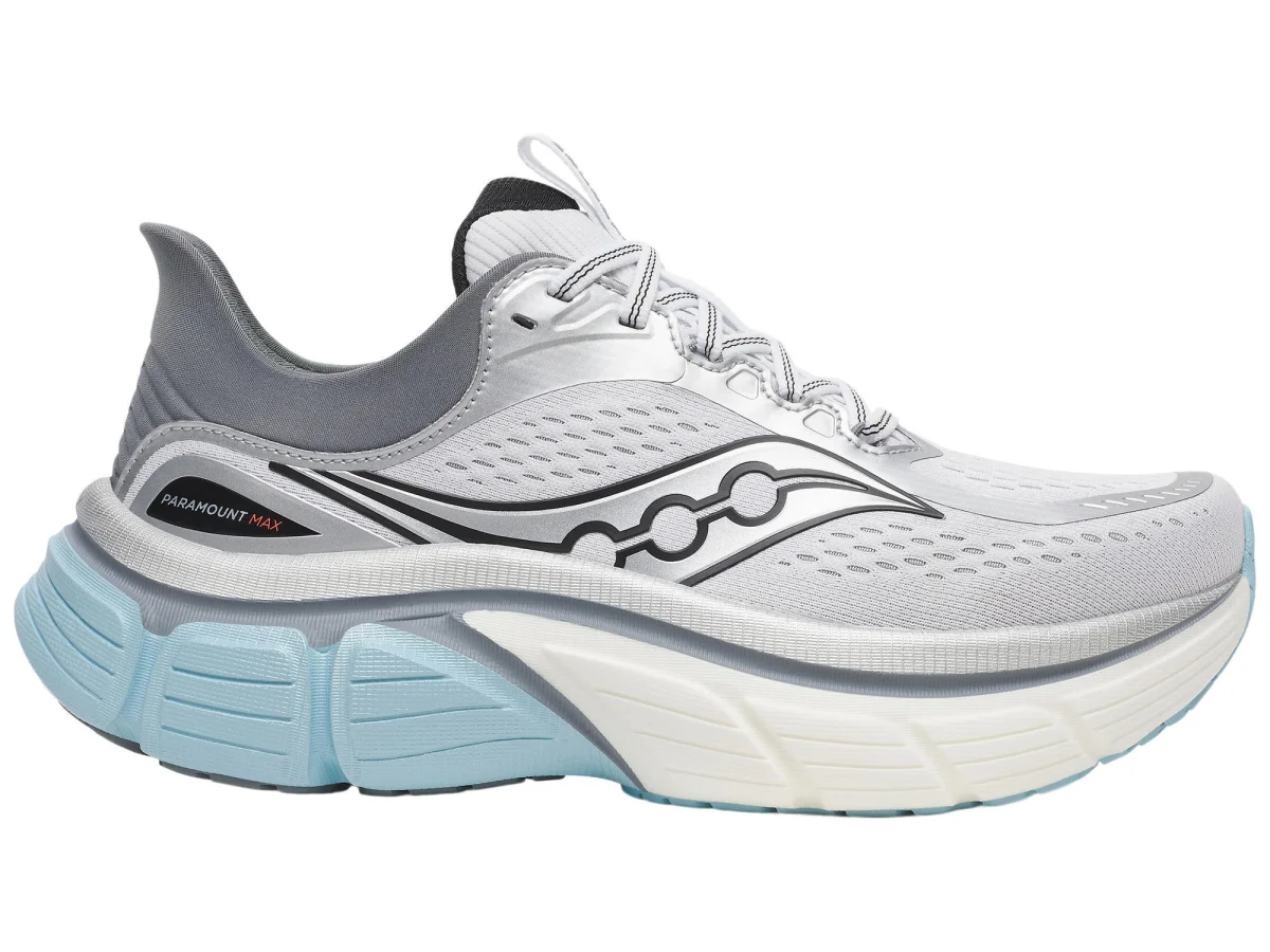 Saucony Paramount Max in Silver / Cinder