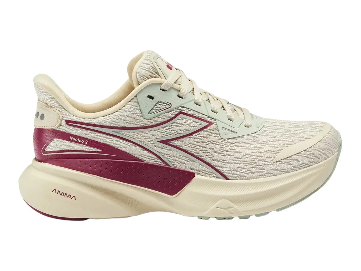 Diadora Nucleo 2 in Almond Milk / Earth Red