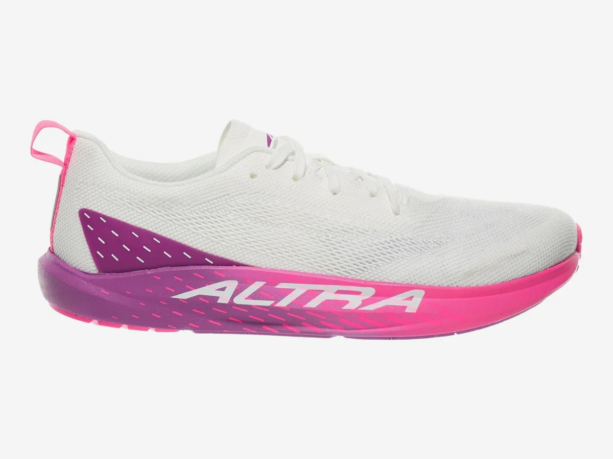 Altra Vanish Pulse in White / Prplctsflwr