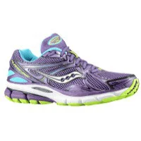 Saucony Hurricane 16 in Purple / Blue / Citron