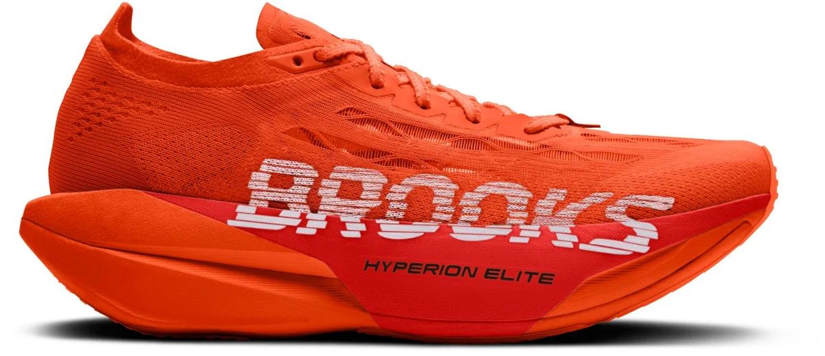 Brooks Hyperion 6 in Tigerlily / Red / White
