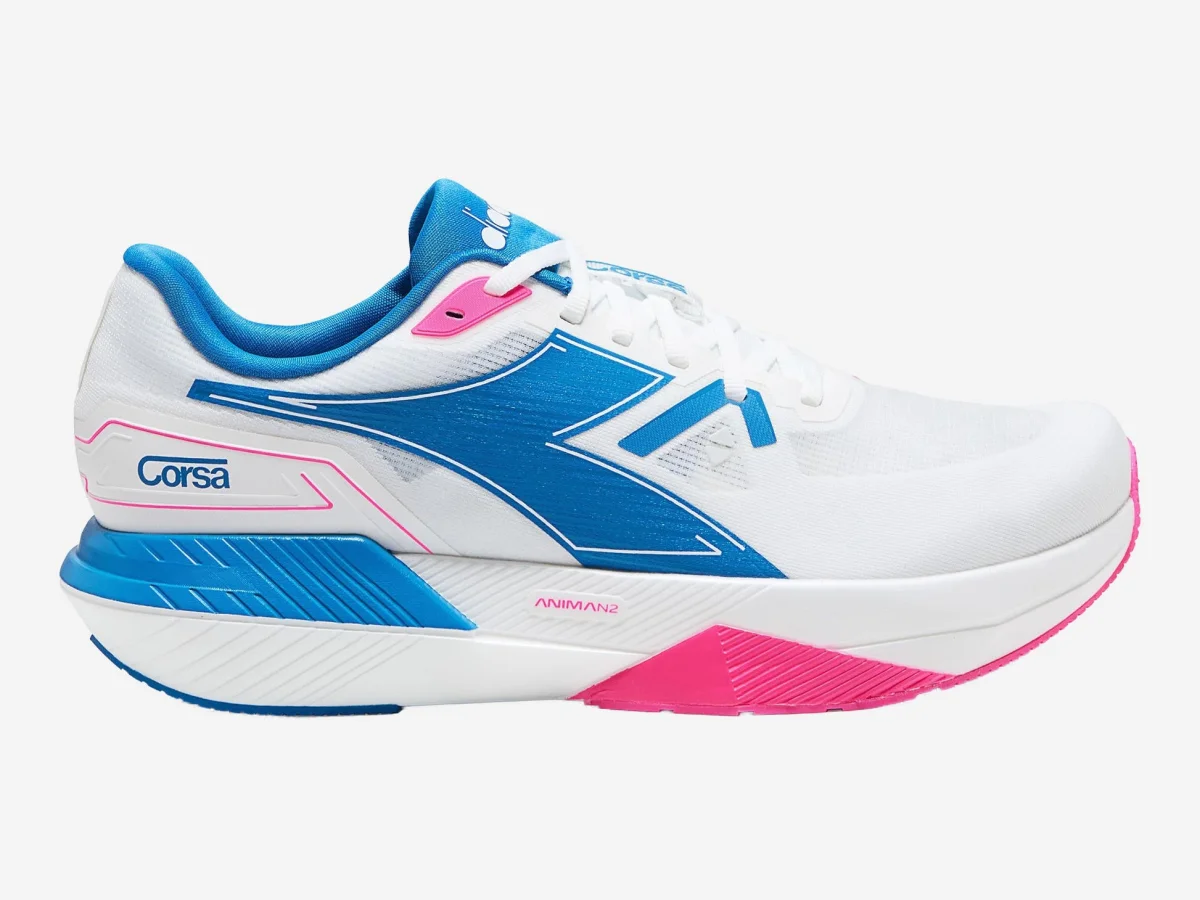 Diadora Corsa in Lucent White / Mediterranian
