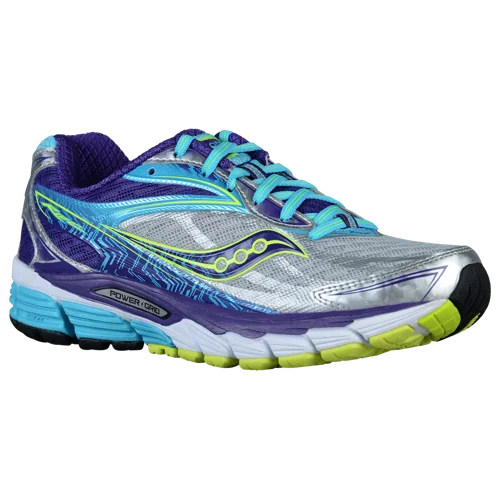 Saucony Ride 8 in Silver / Purple / Blue