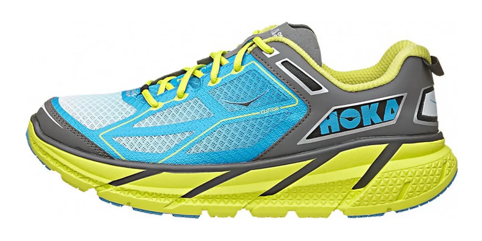 HOKA Clifton 1 in Citruscyangray