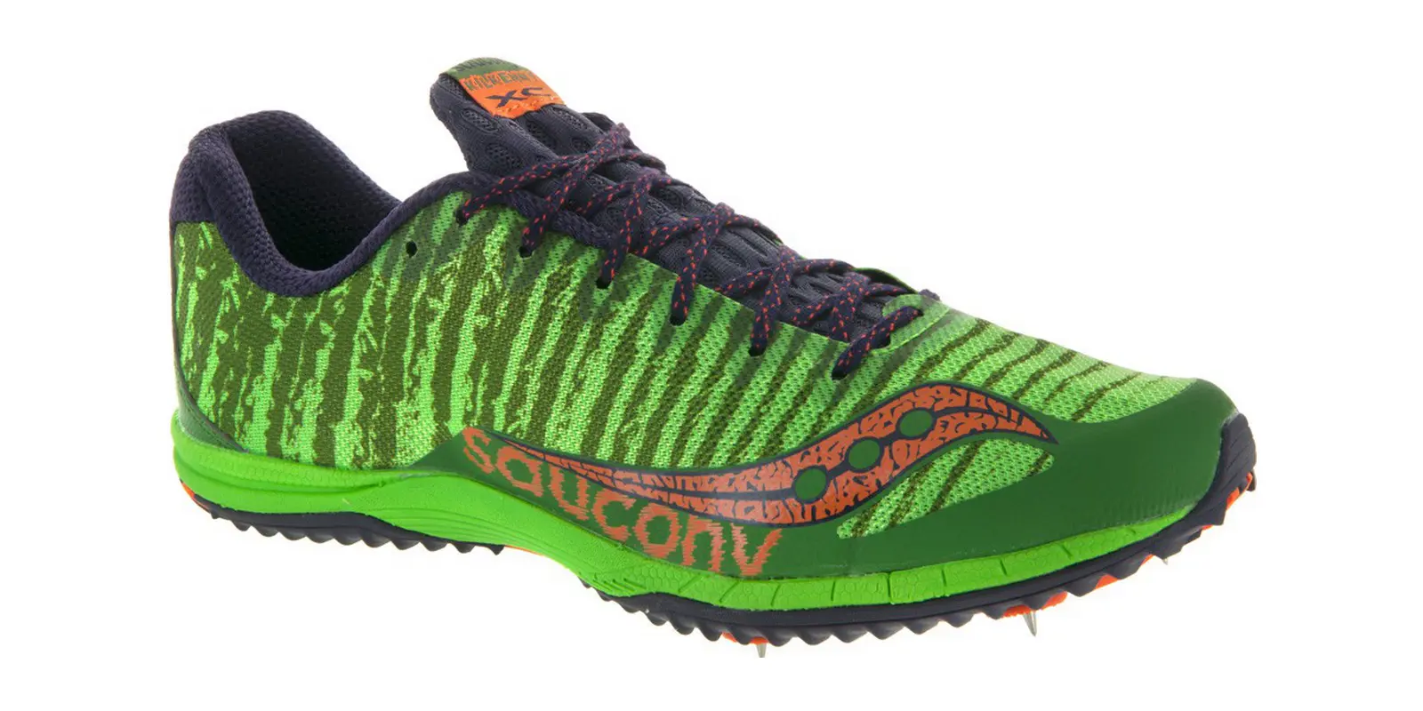 Saucony Kilkenny XC5 in Green / Orange
