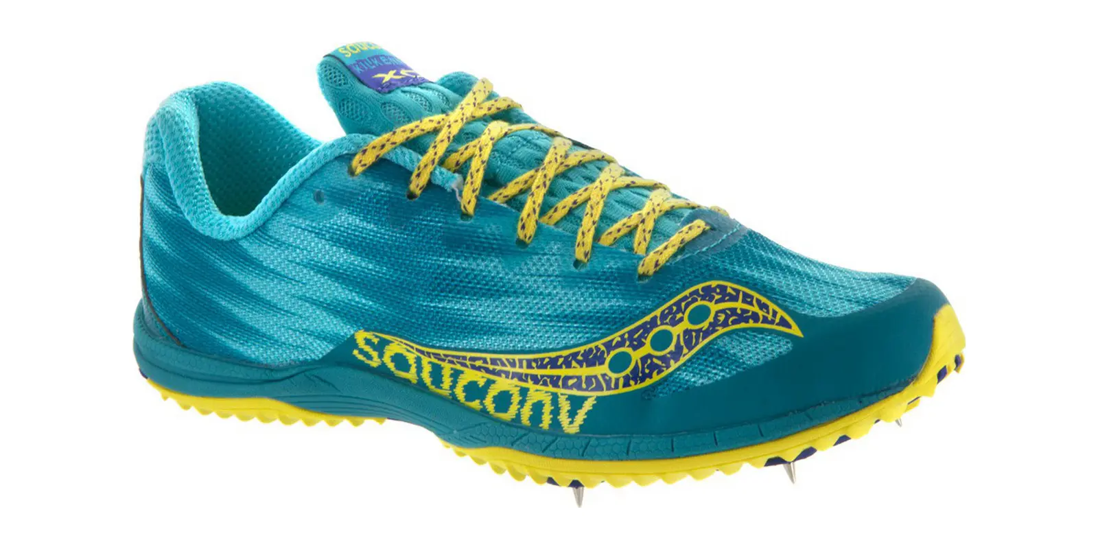 Saucony Kilkenny XC5 in Teal / Yellow