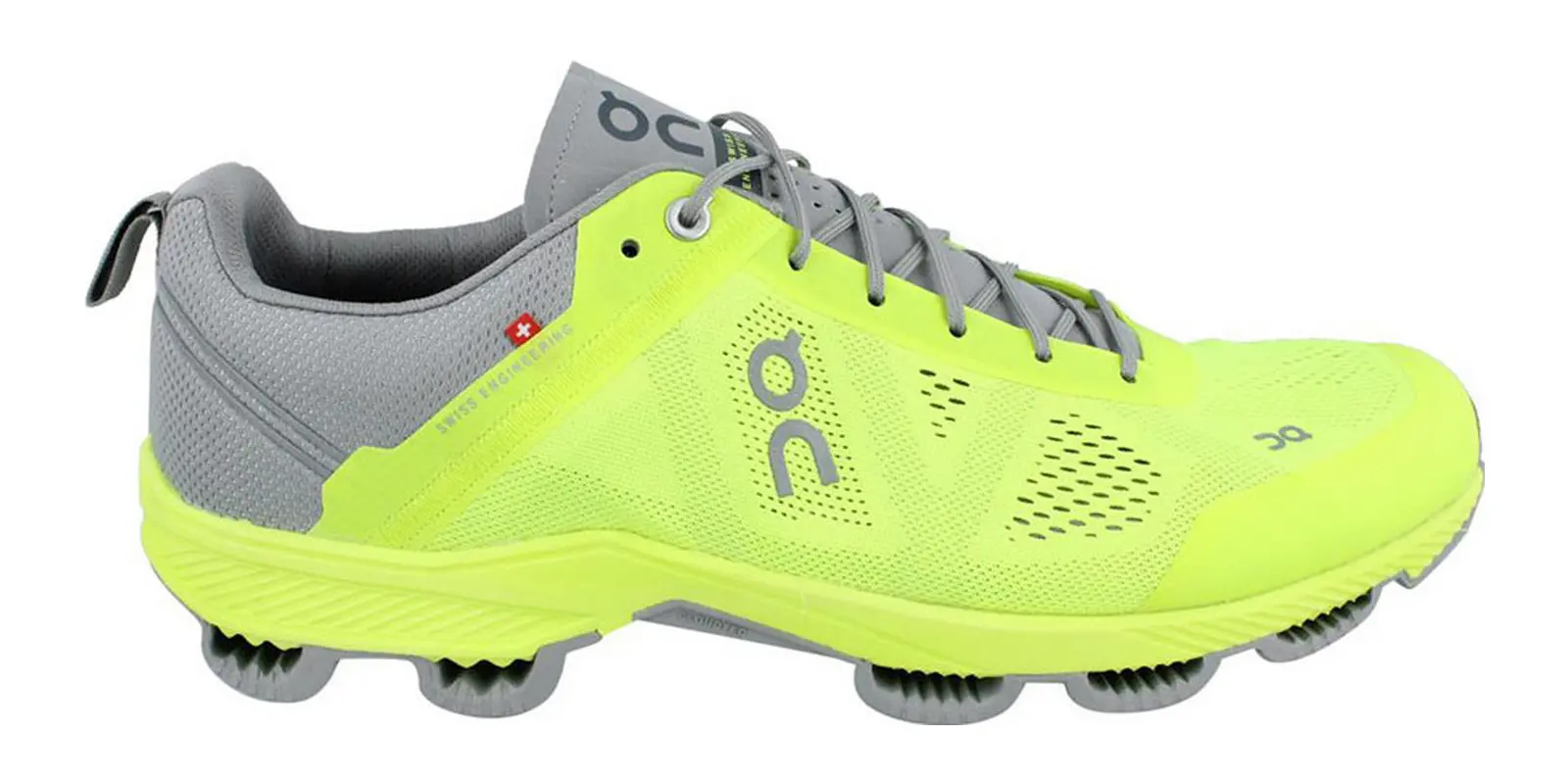On Cloudsurfer in Grey / Yellow