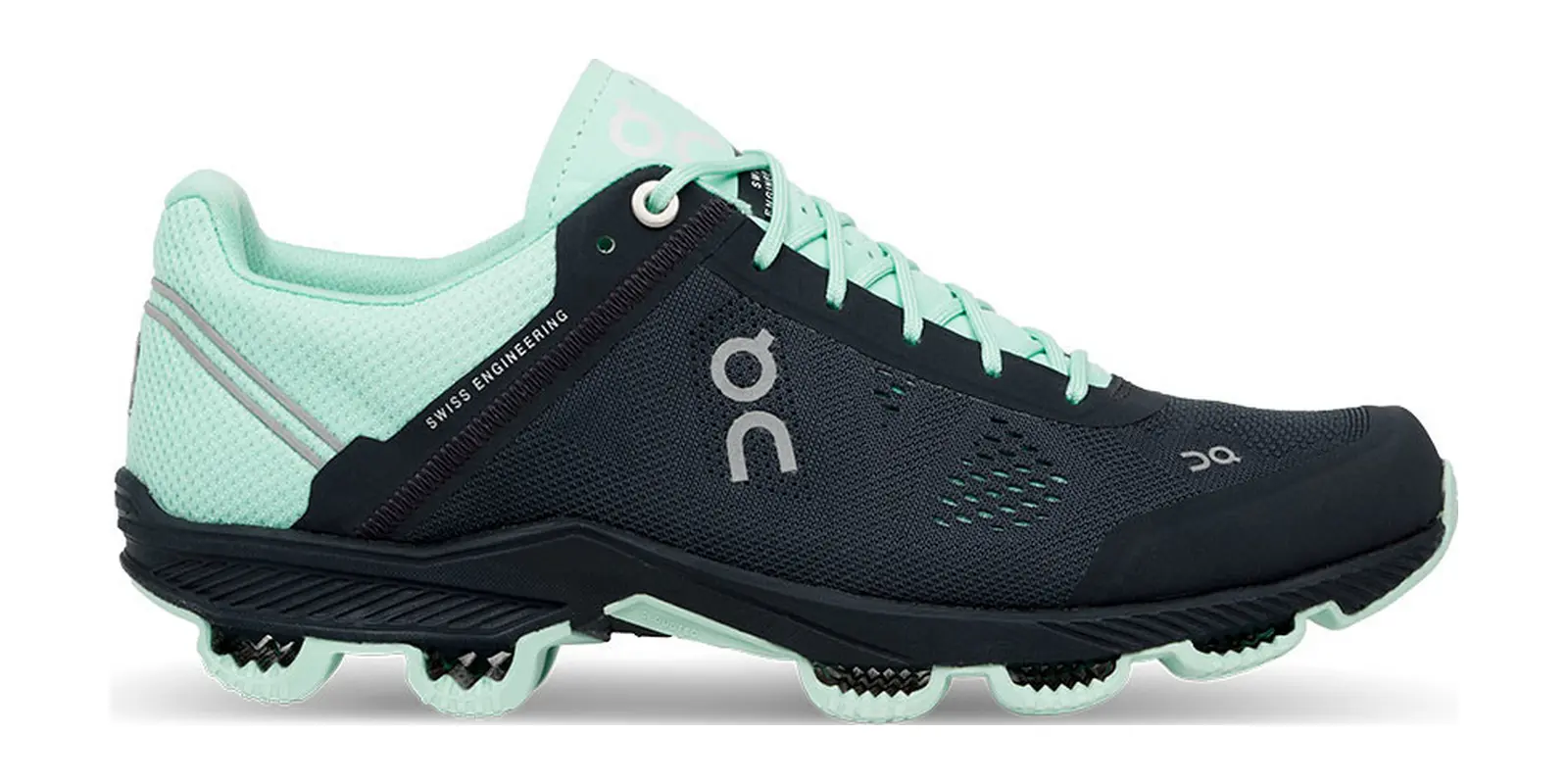 On Cloudsurfer in Green / Grey