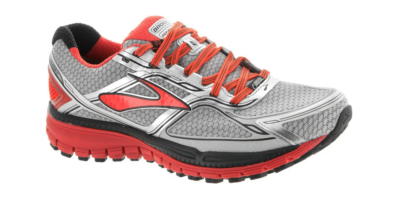 Brooks Ghost 8 in Silverpoincianablack