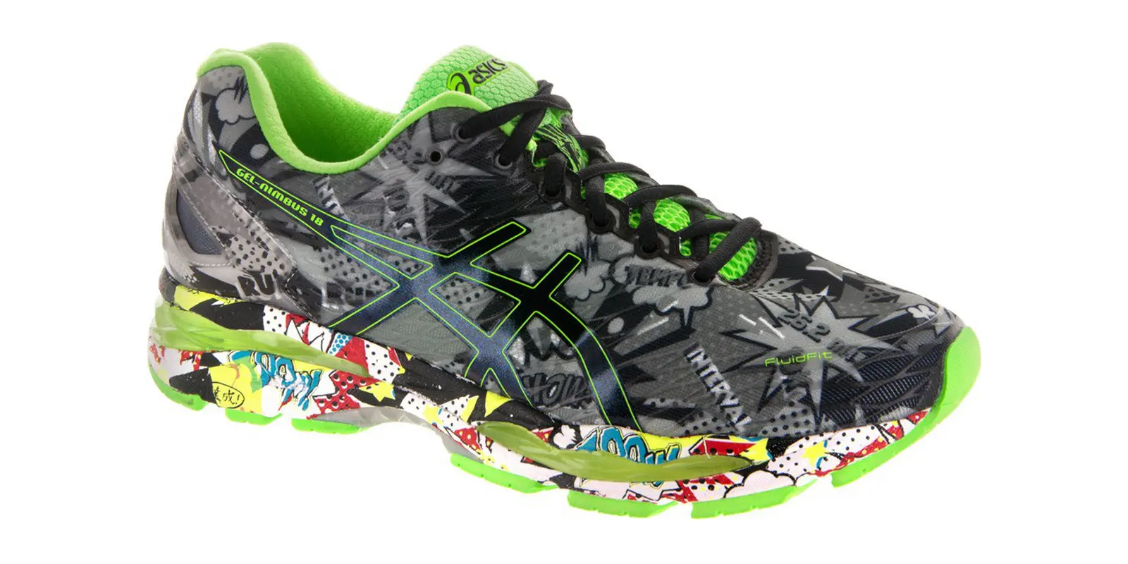 ASICS GEL-Nimbus 18 in Carbonblackgreen