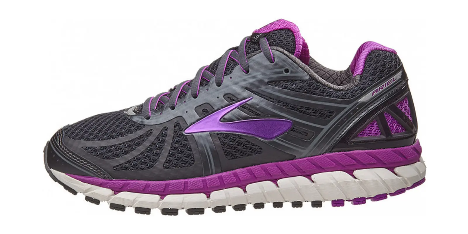 Brooks Ariel '16 in Anthracite / Purple / Grey