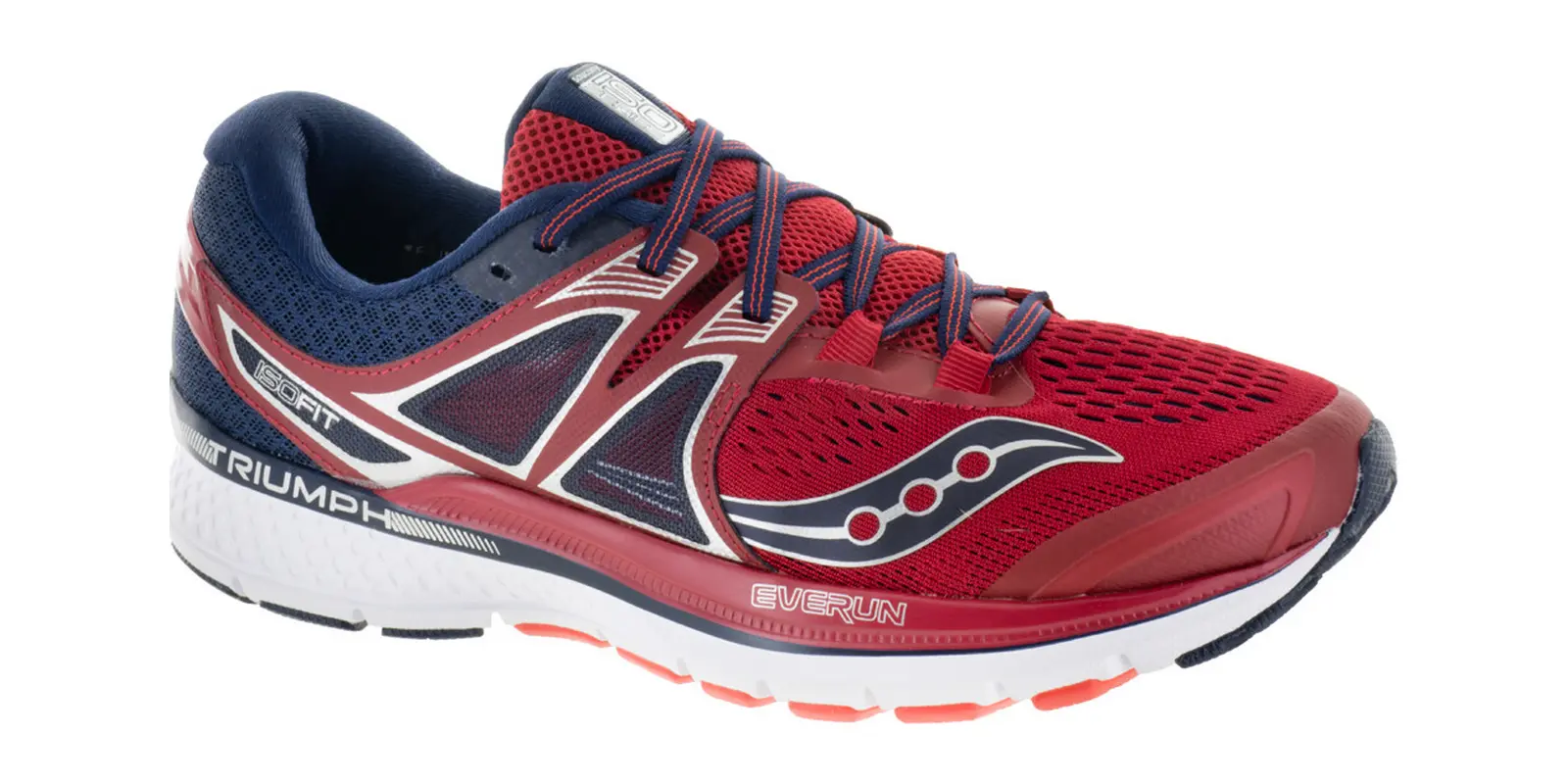 Saucony Triumph ISO 3 in Red / Navy