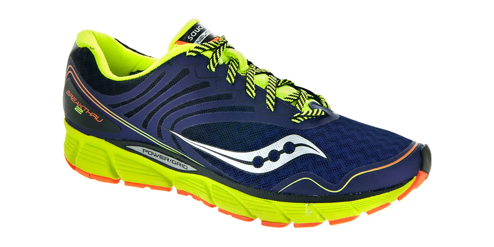 Saucony Breakthru 2 in Blue / Citron / Orange