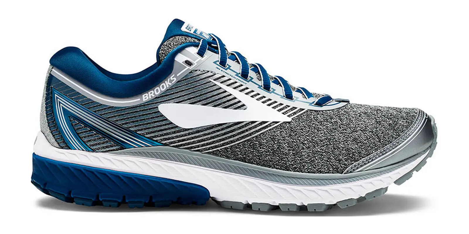 Brooks Ghost 10 in Silver / Blue