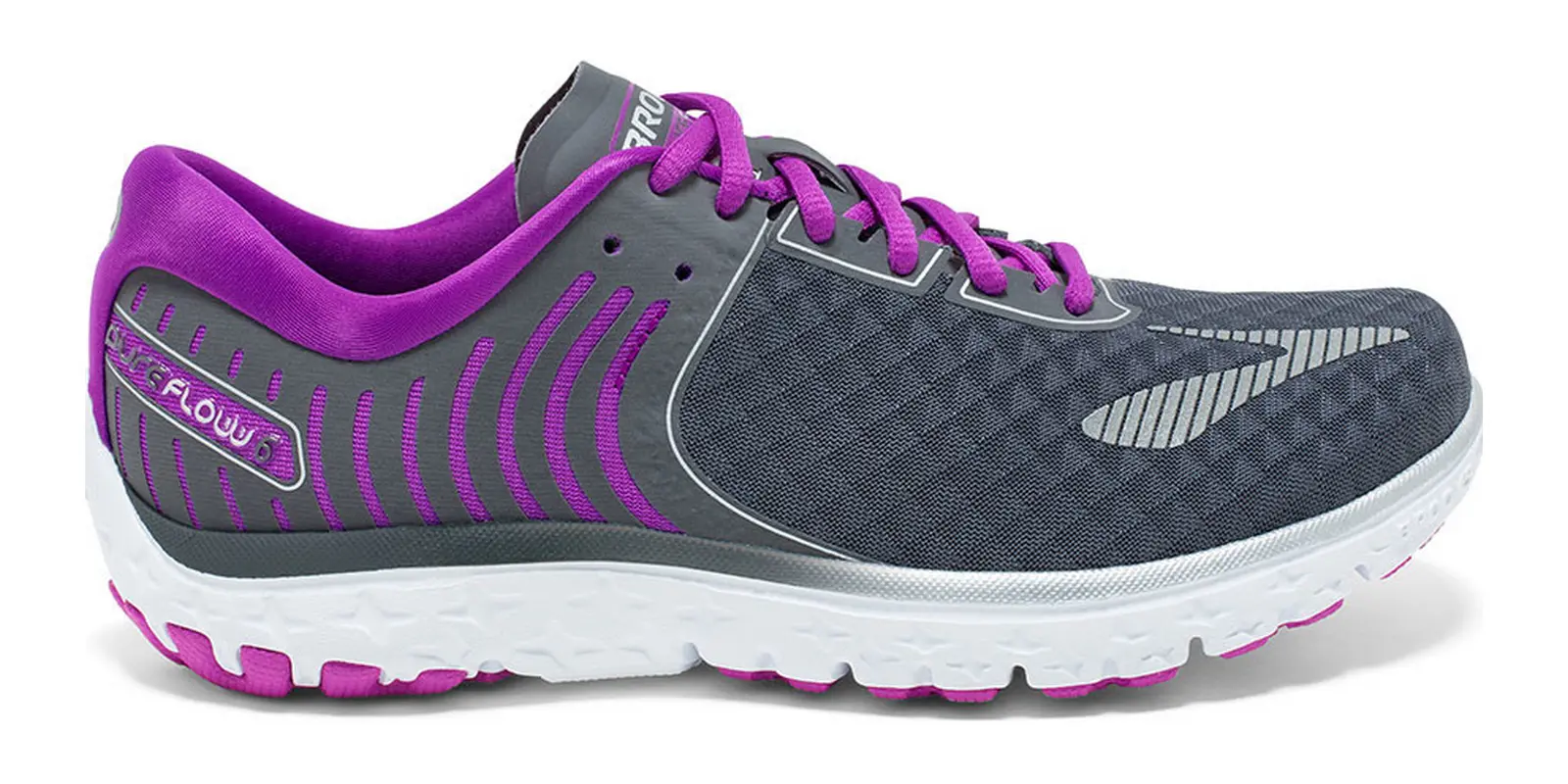 Brooks PureFlow 6 in Grey / Purple