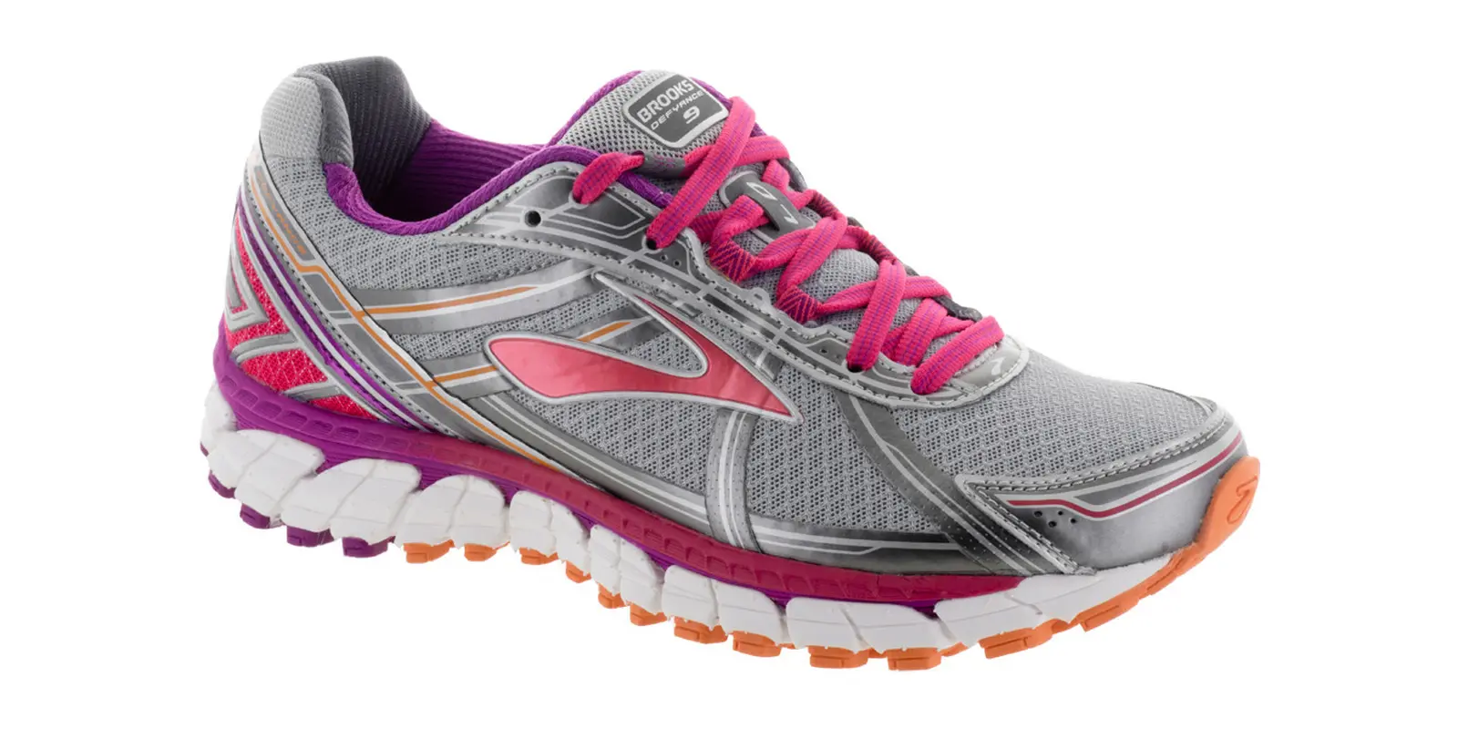 Brooks Defyance 9 in Silvercharcoalparadise