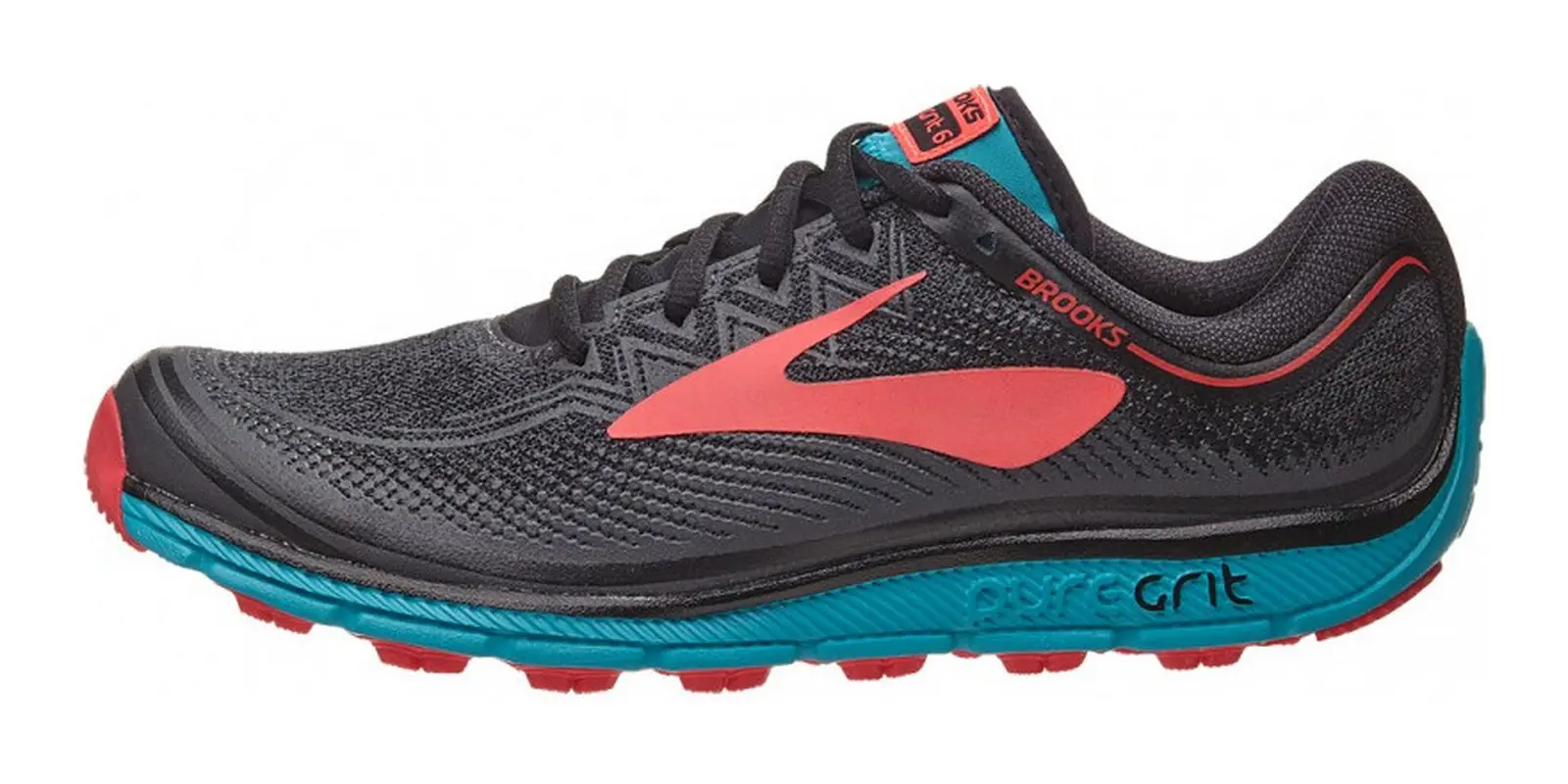 Brooks PureGrit 6 in Black / Ebony / Pink