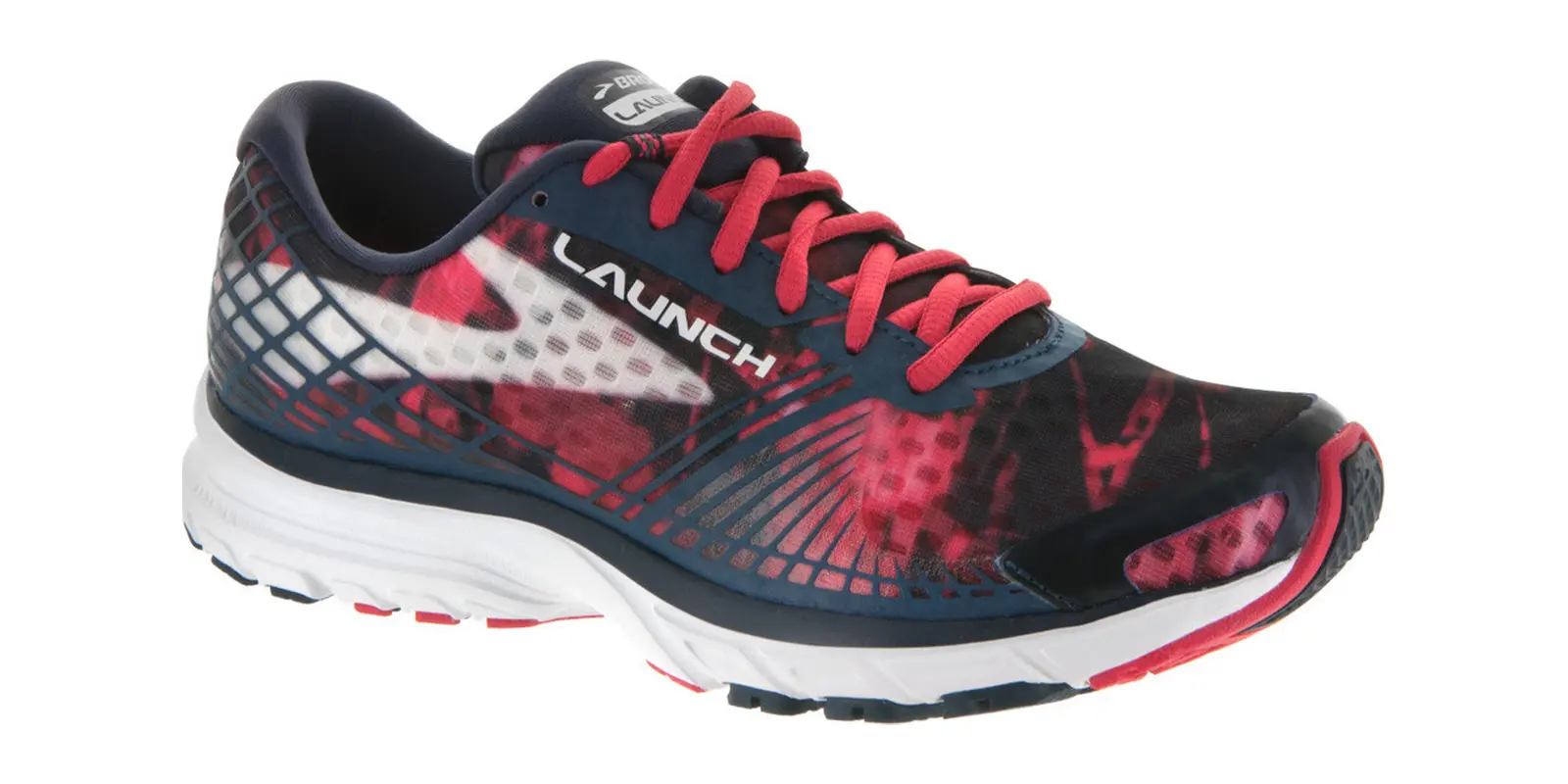 Brooks Launch 3 in Peacoatteaberrywhite