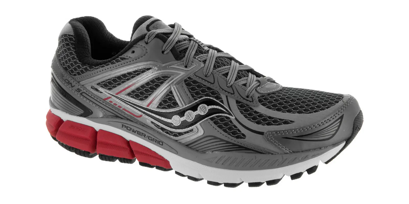 Saucony Echelon 5 in Grey / Red / Black