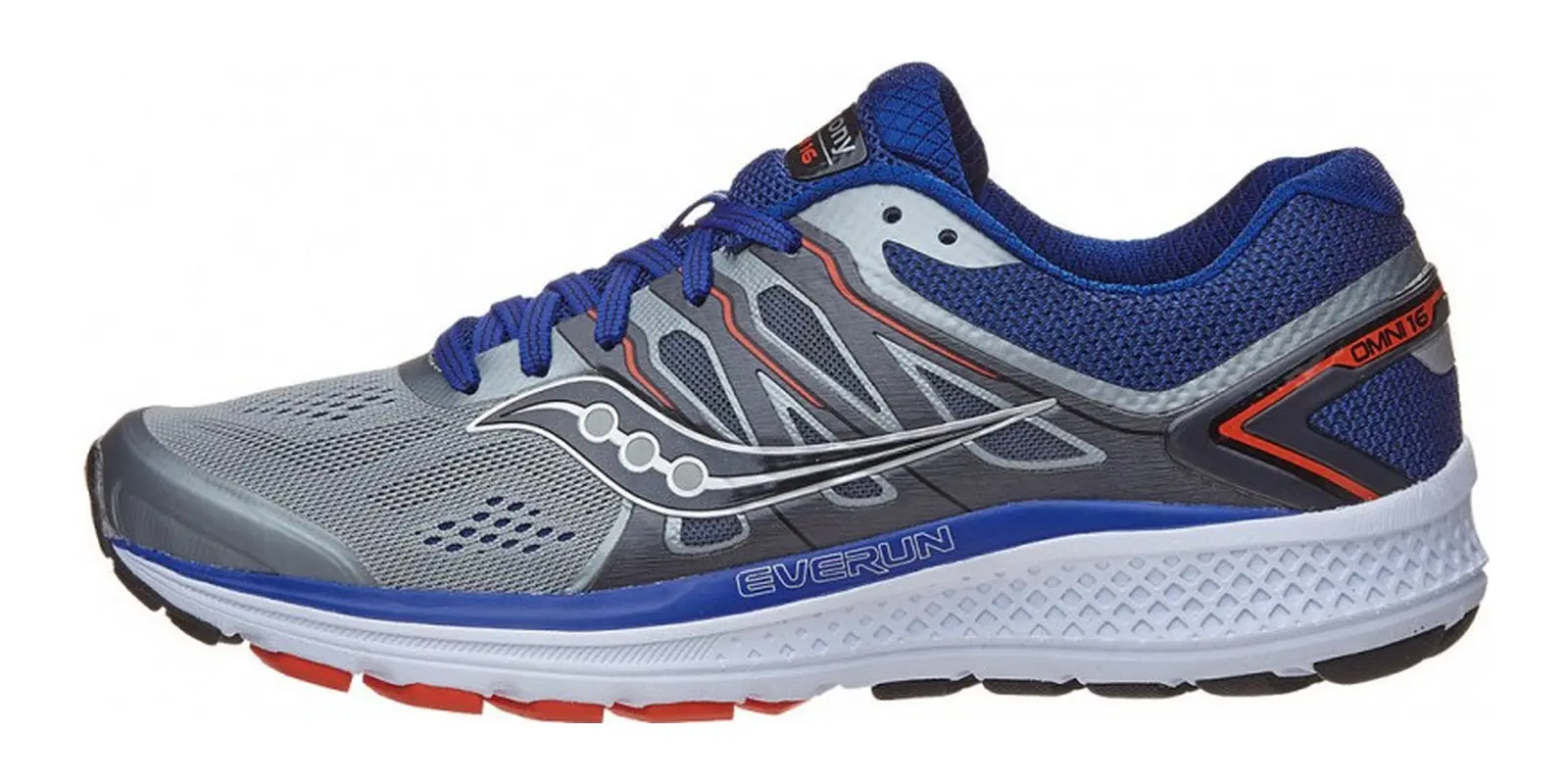 Saucony Omni 16 in Grey / Navy / Orange
