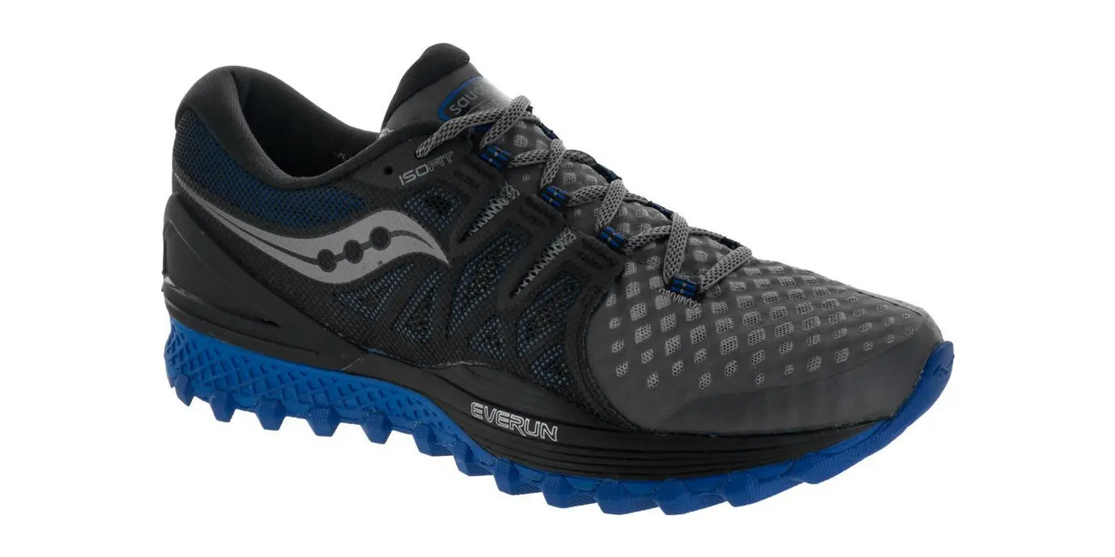 Saucony Xodus ISO 2 in Grey / Black / Blue