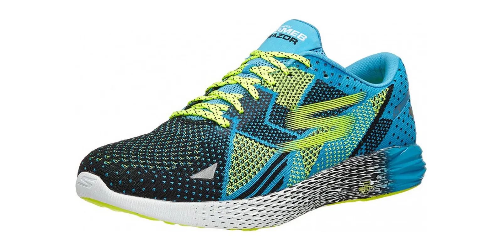 Skechers GOmeb Razor in Blue / Lime