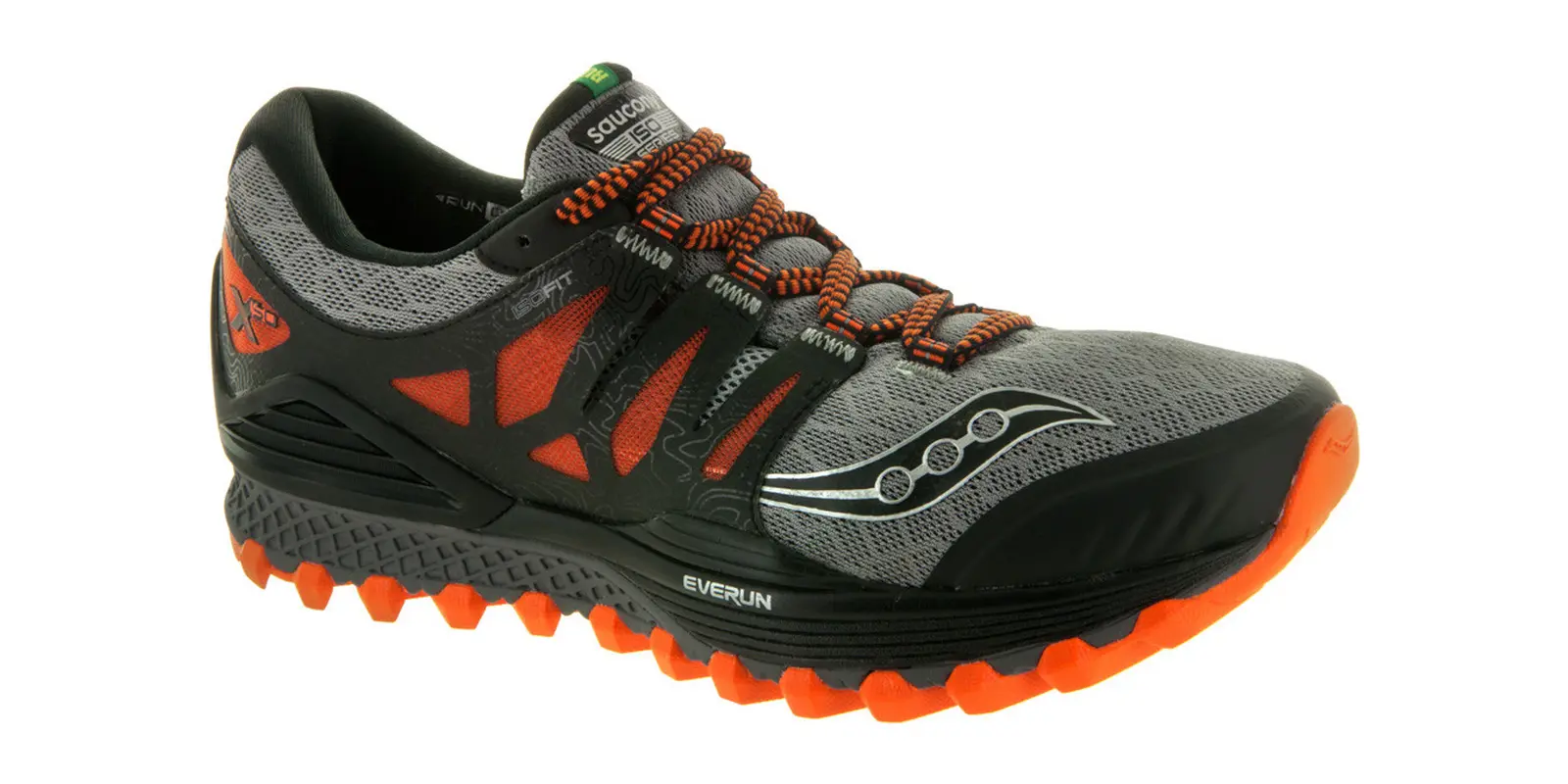 Saucony Xodus ISO in Grey / Orange / Black