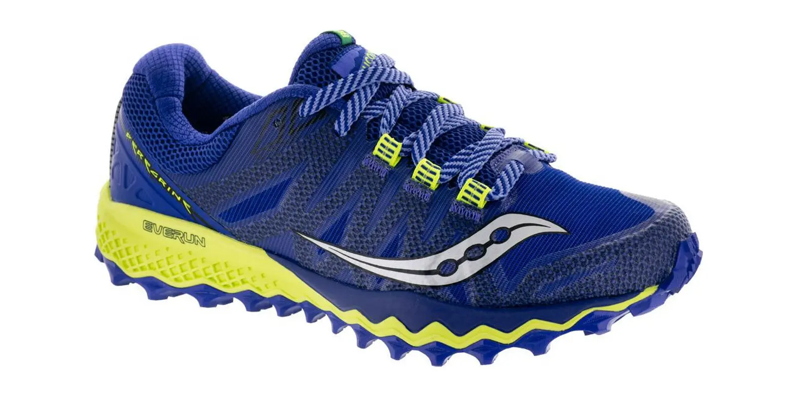 Saucony Peregrine 7 in Blue / Citron