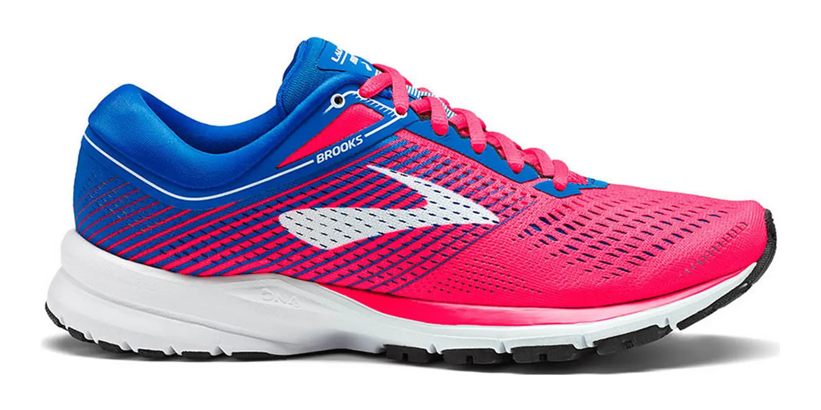 Brooks Launch 5 in Pink / Blue