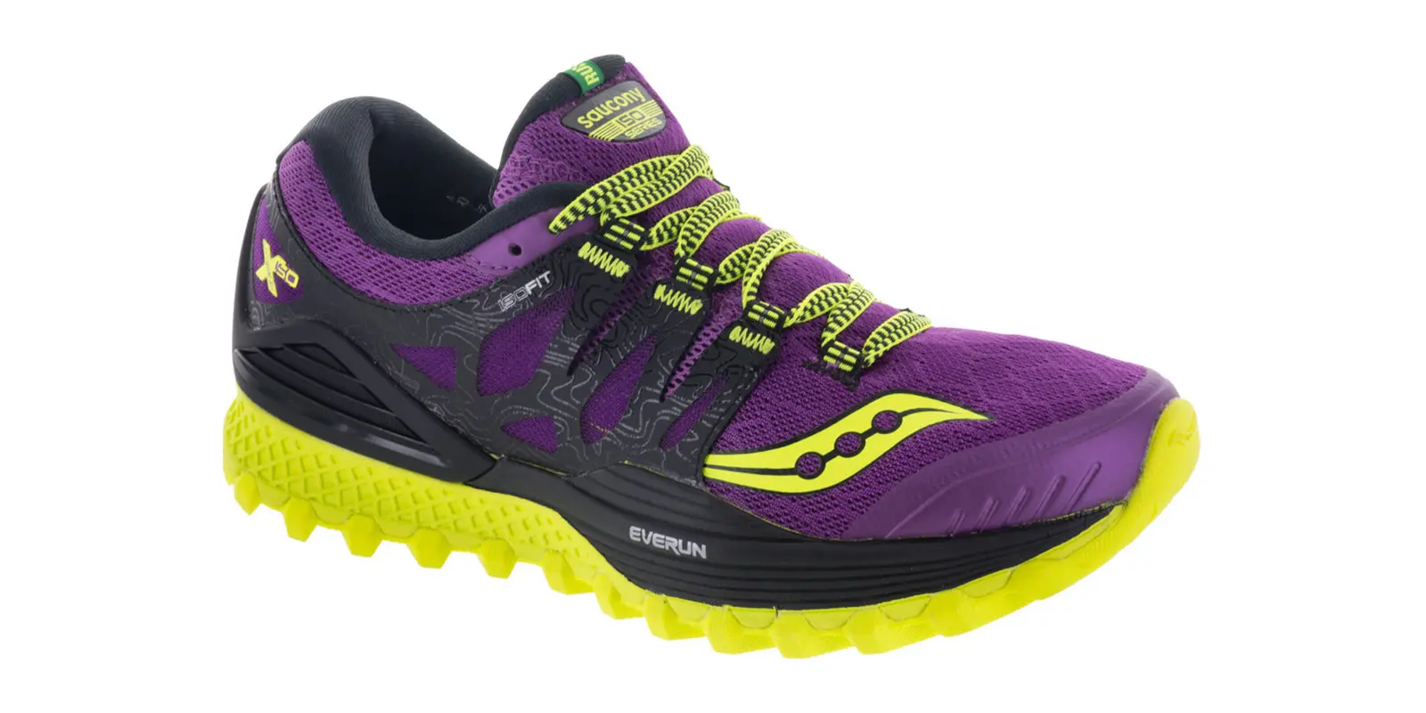 Saucony Xodus ISO in Purple / Citron