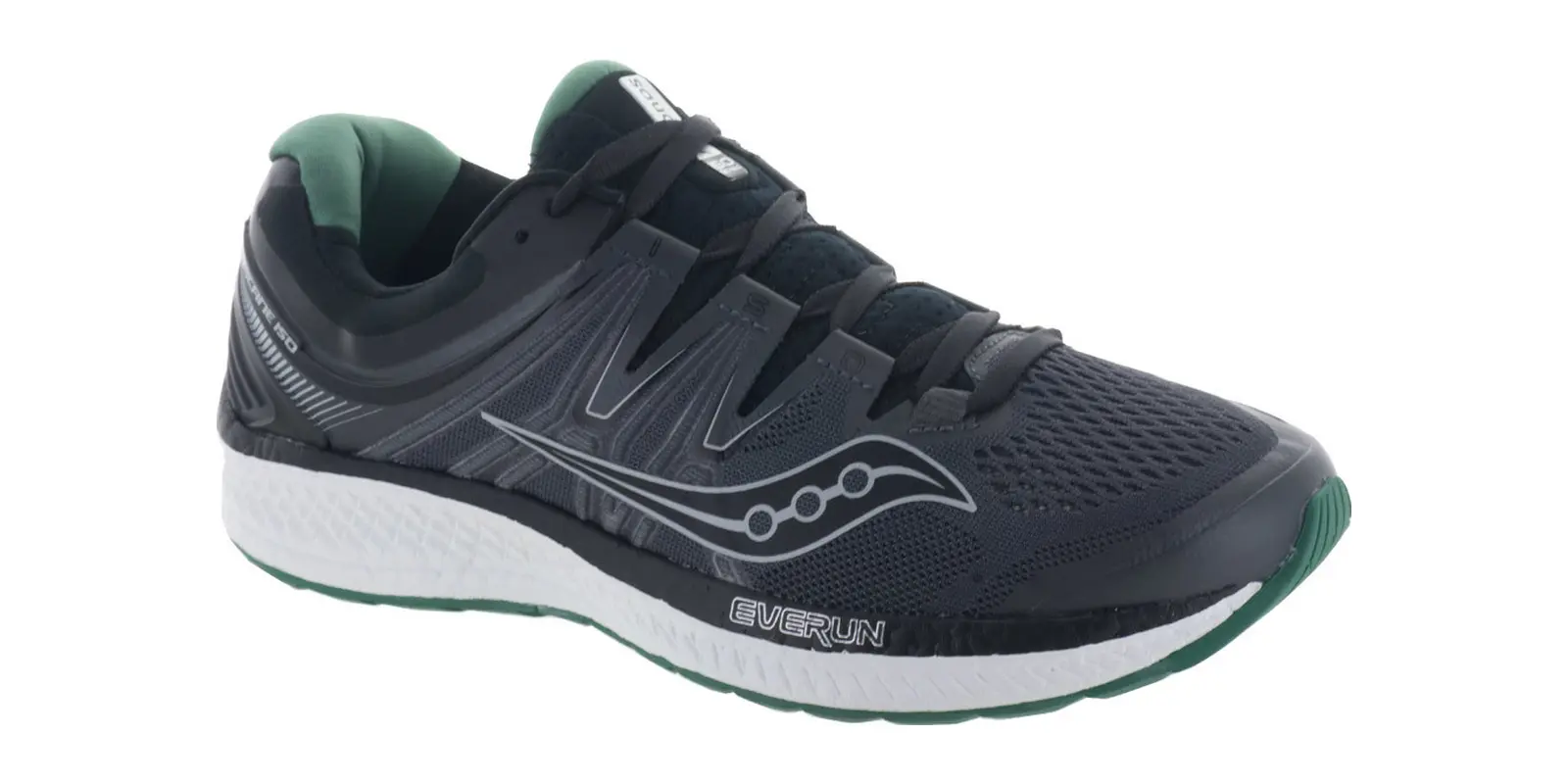 Saucony Hurricane ISO 4 in Black / Grey / Green