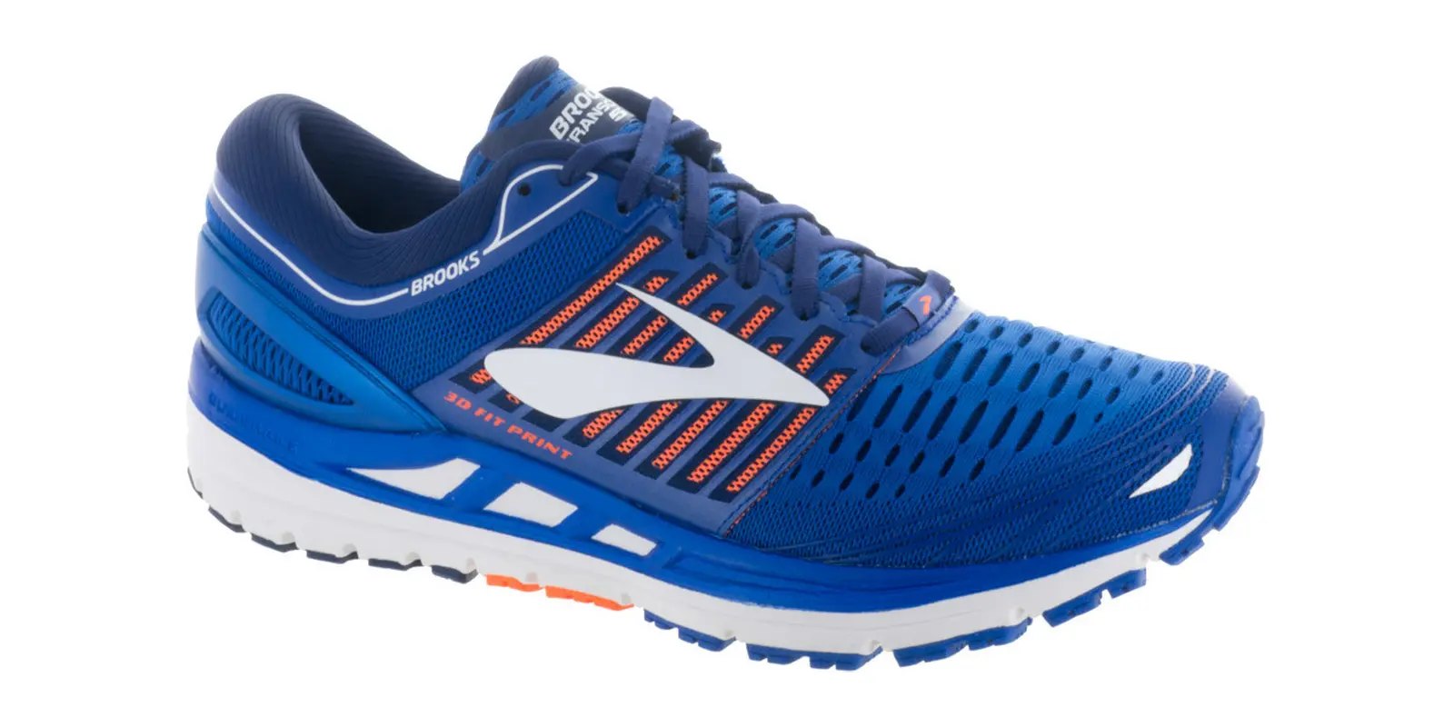 Brooks Transcend 5 in Blue / Orange / White