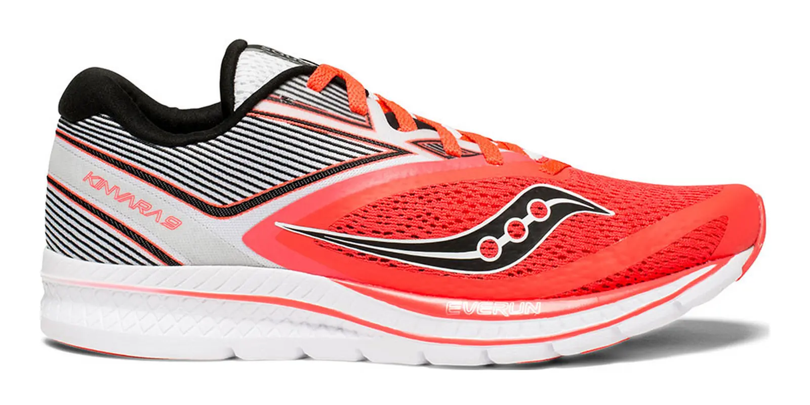 Saucony Kinvara 9 in Red / White