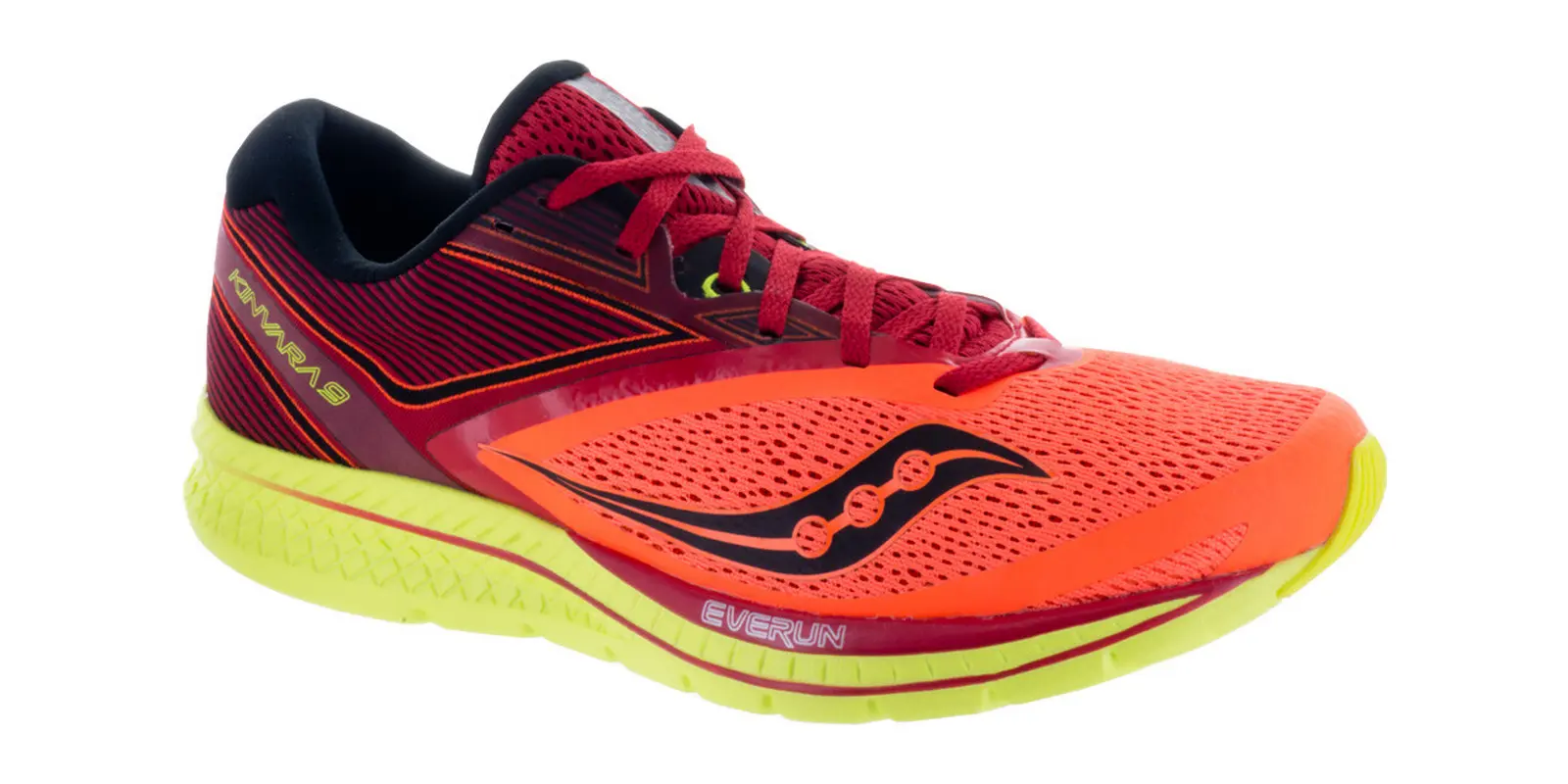 Saucony Kinvara 9 in Orange / Red / Black