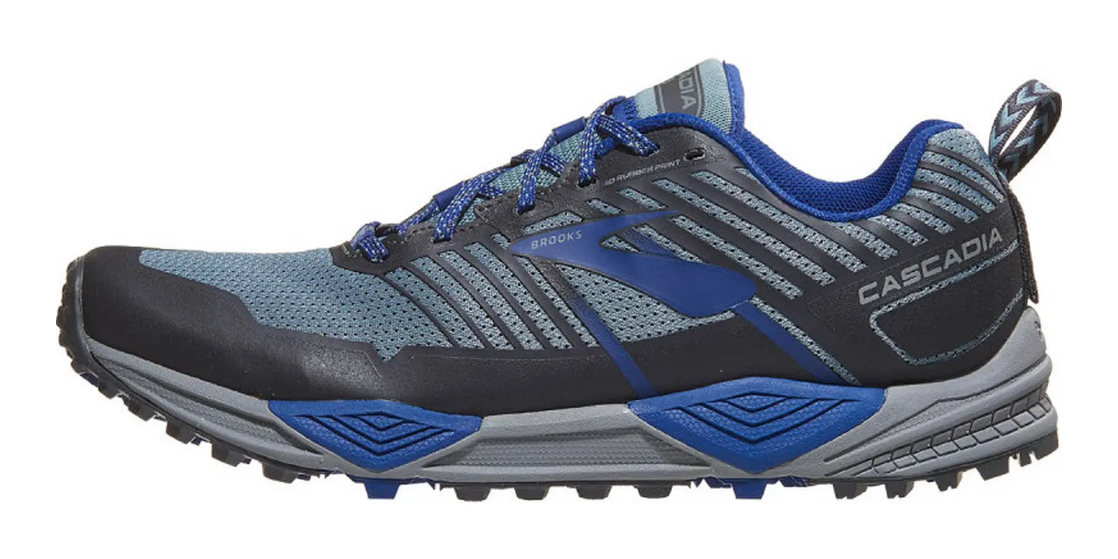 Brooks Cascadia 13 in Grey / Blue / Ebony