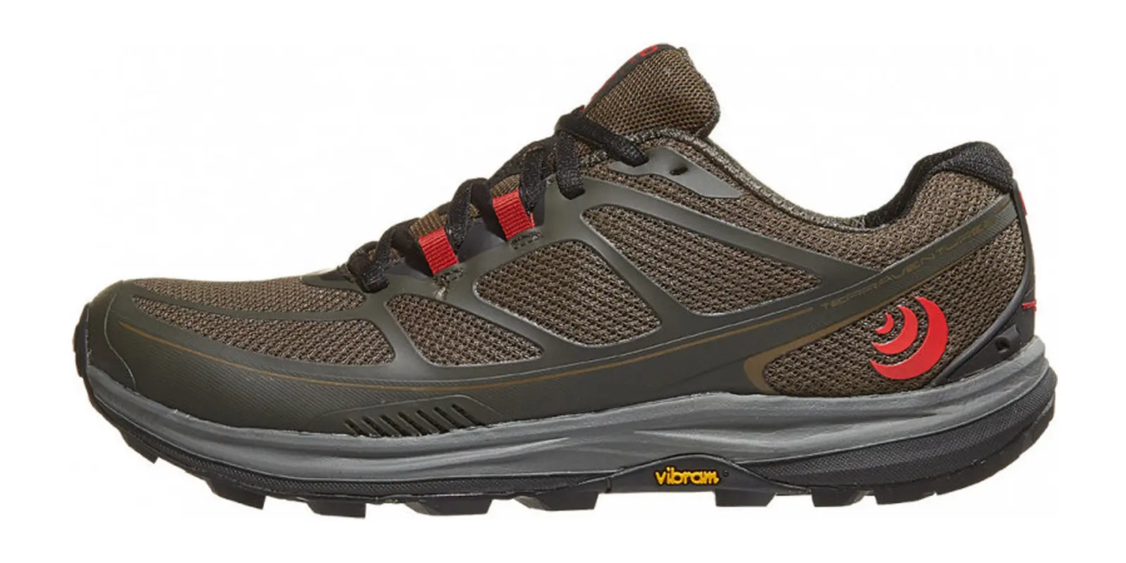 Topo Athletic Terraventure 2 in Olive / Red