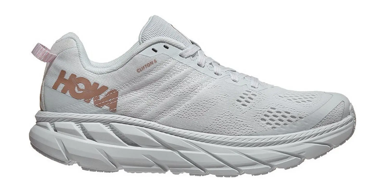 HOKA Clifton 6 in White / Rose