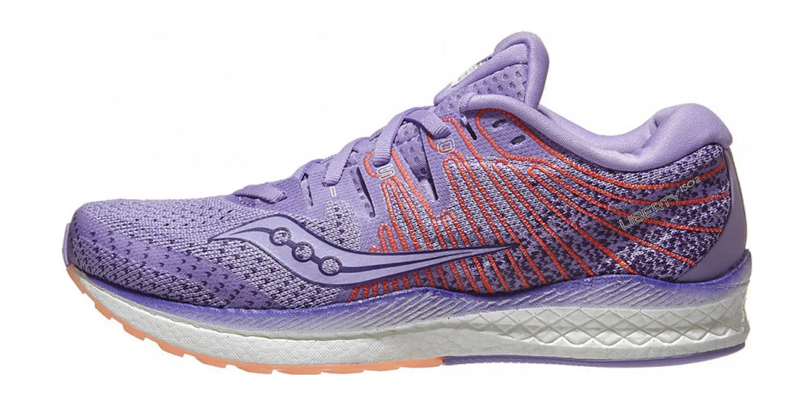 Saucony Liberty ISO 2 in Purple / Peach