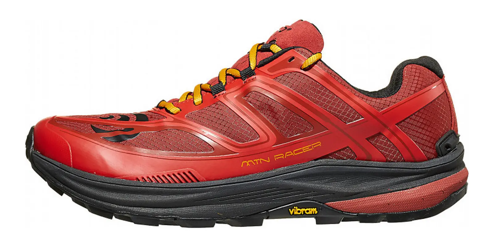Topo Athletic MTN Racer in Red / Orange