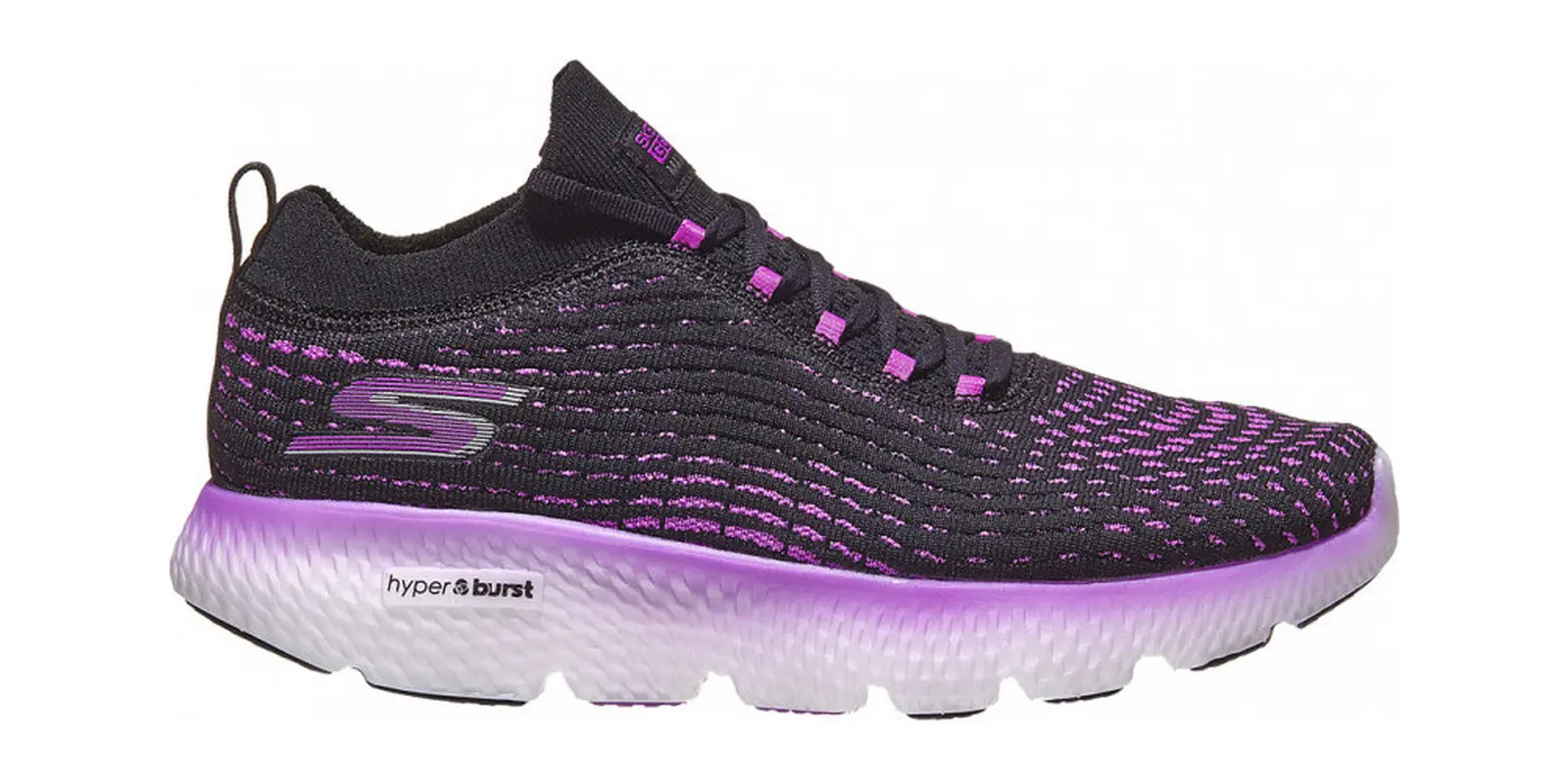 Skechers GOrun MaxRoad 4 Hyper in Black / Purple