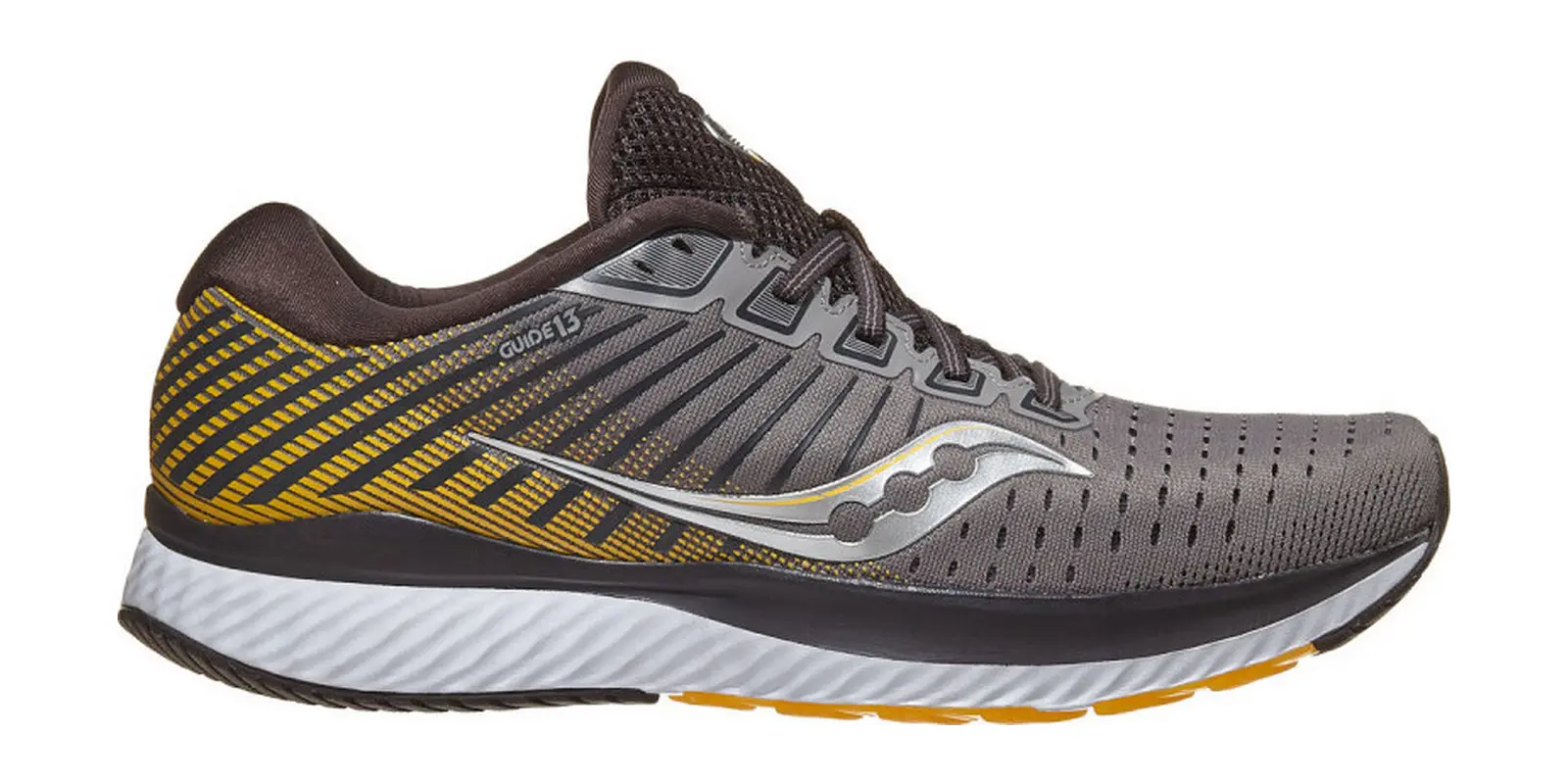 Saucony Guide 13 in Grey / Yellow