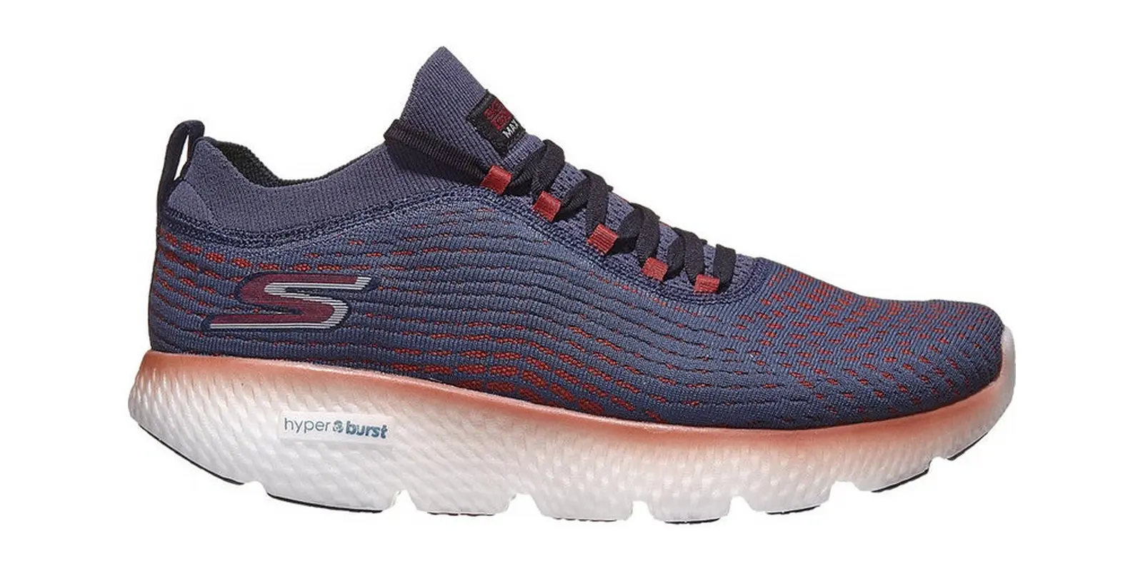 Skechers GOrun MaxRoad 4 Hyper in Navy / Red