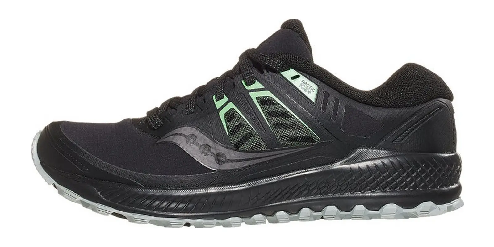 Saucony Peregrine ICE+ in Black / Green